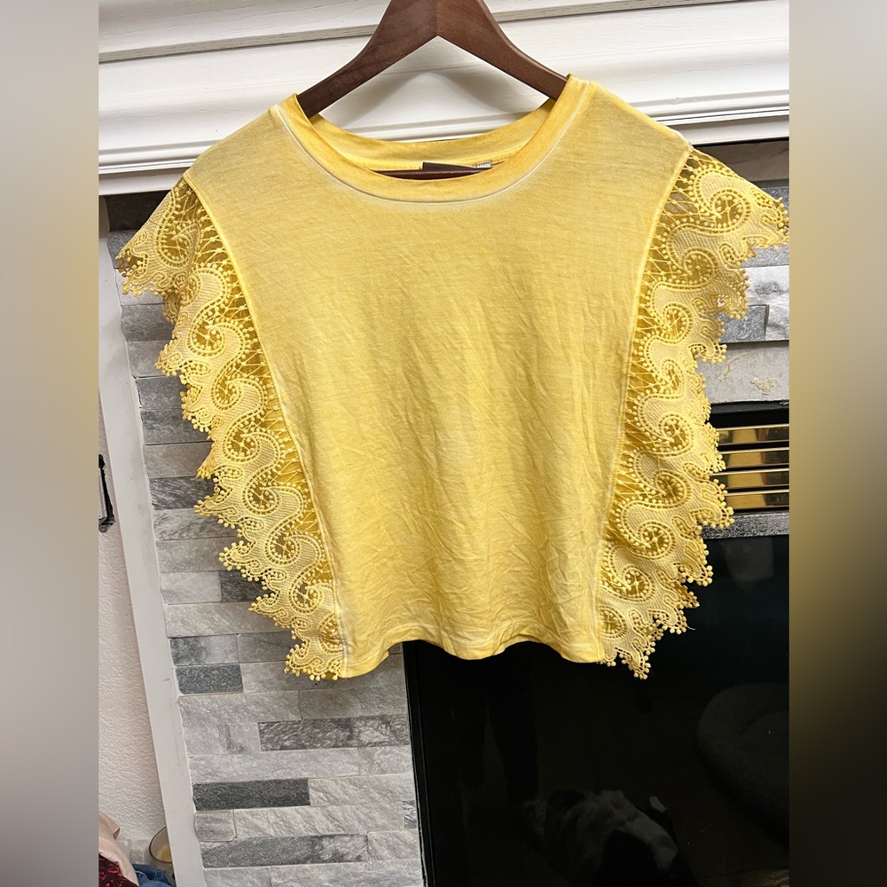 Lace lined tank